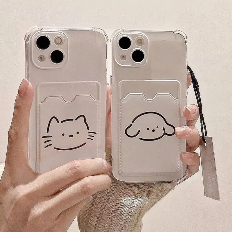 

Милый чехол для телефона Samsung Galaxy A22 A13 A12 A42 A53 A52S A52 A72 A32 A02 A02S A50 A30 A21S A71 Мягкий прозрачный чехол для собаки, медведя и кошки