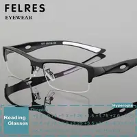 Gafas de lectura antiluz azul con medio marco, gafas ultraligeras TR90 deportivas para presbicia, gafas ópticas de visión de lejos para hombres y mujeres