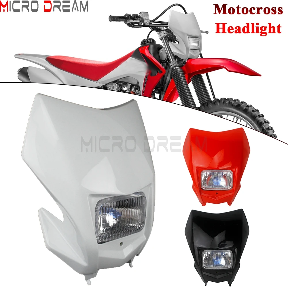 Motorcycle Headlight Motocross Enduro Headlamp Off Road For Honda CRF150F CRF230F 2015-2020 Dirt Bike Dual Sport Head Light Mask