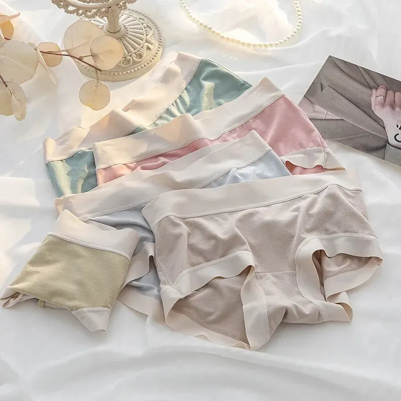 4 sztuk/zestaw majtki damskie bielizna modalna kobiece wygodne bezszwowe seksowna bielizna Intimates kalesony figi dziewczęce solidne M-XL
