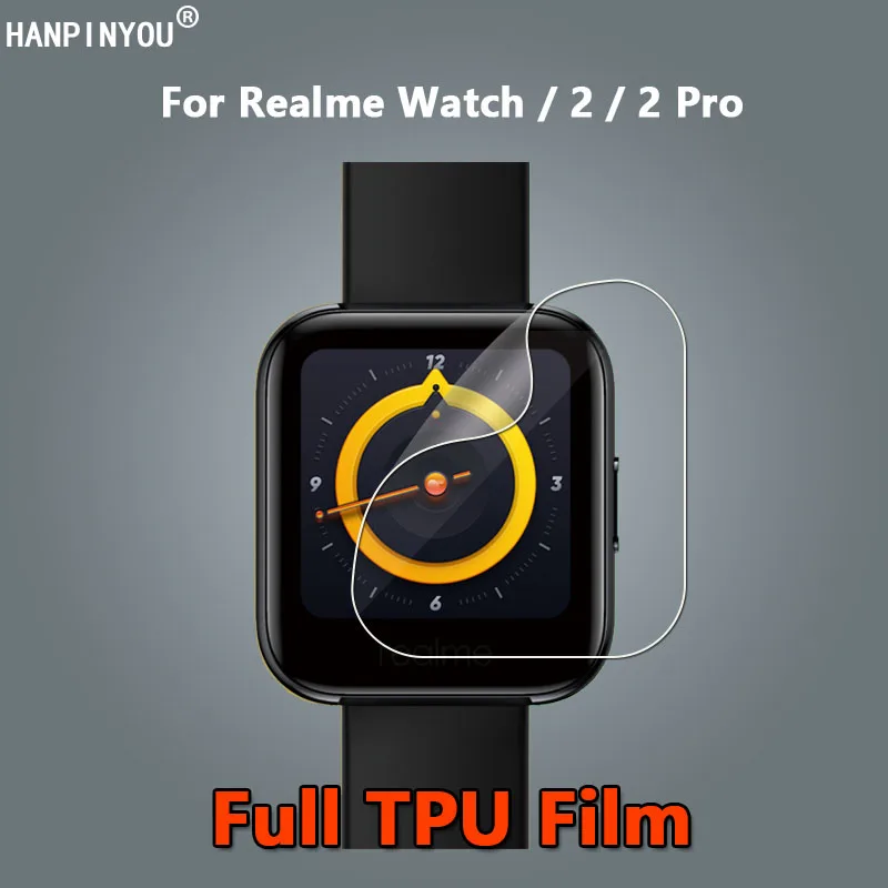 10 peças para realme watch 3 2/pro relógio inteligente ultra claro auto-reparo macio tpu protetor de tela de filme de hidrogel-não vidro temperado