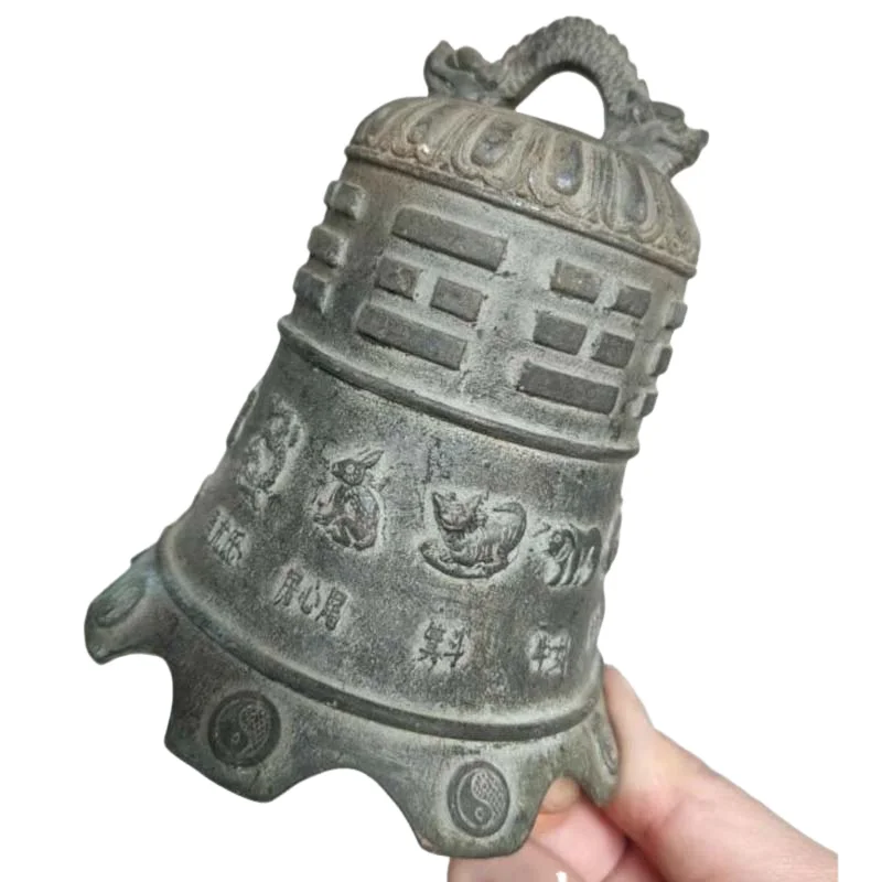 

Private collection Buddhism bronze Dragon Kwan-Yin Buddha Vintage peace Bell