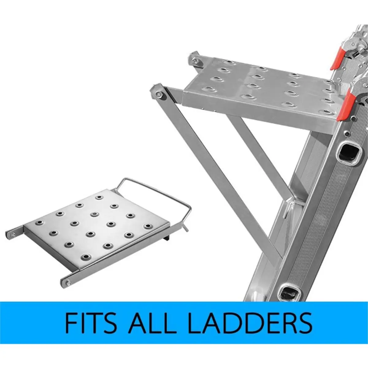 

N94R Heavy Duty Ladder Platform Accessory Work Stand System Supports Part Up to 400 Pounds for Home and Professional Use