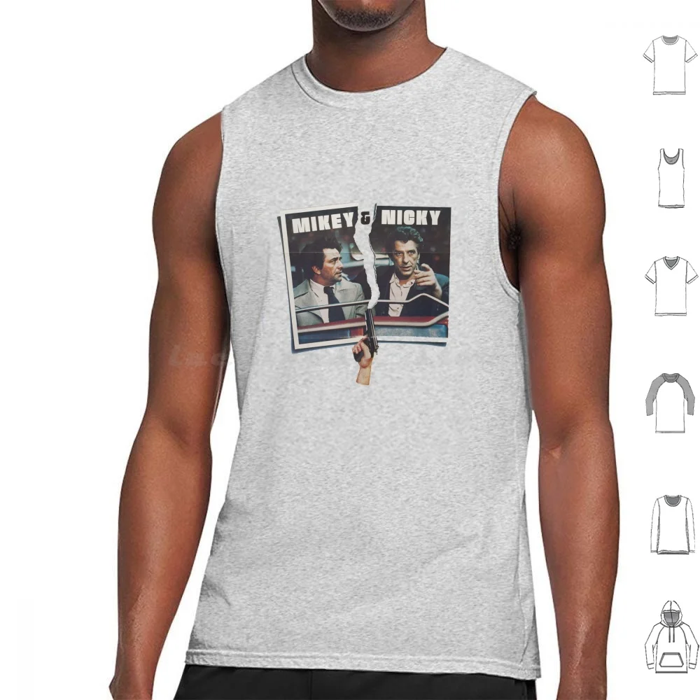 Mikey And Nicky ( 1976 ) Tank Tops Print Cotton John Cassavetes Elaine May Peter Falk Mikey And Nicky 70s Cinema Columbo