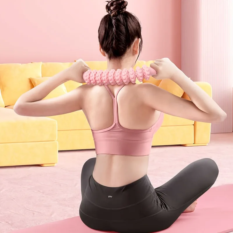 Hot Sale Bendable Multi Wheels Yoga Roller Fitness Massage Stick Relaxes Muscles Enhances Body Training and Improves Flexibility