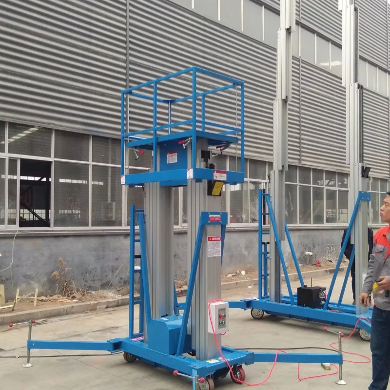 New Indoor/Outdoor Durable Mast Mobile Aluminum Alloy Lifting Platform High Altitude Work Lift Table