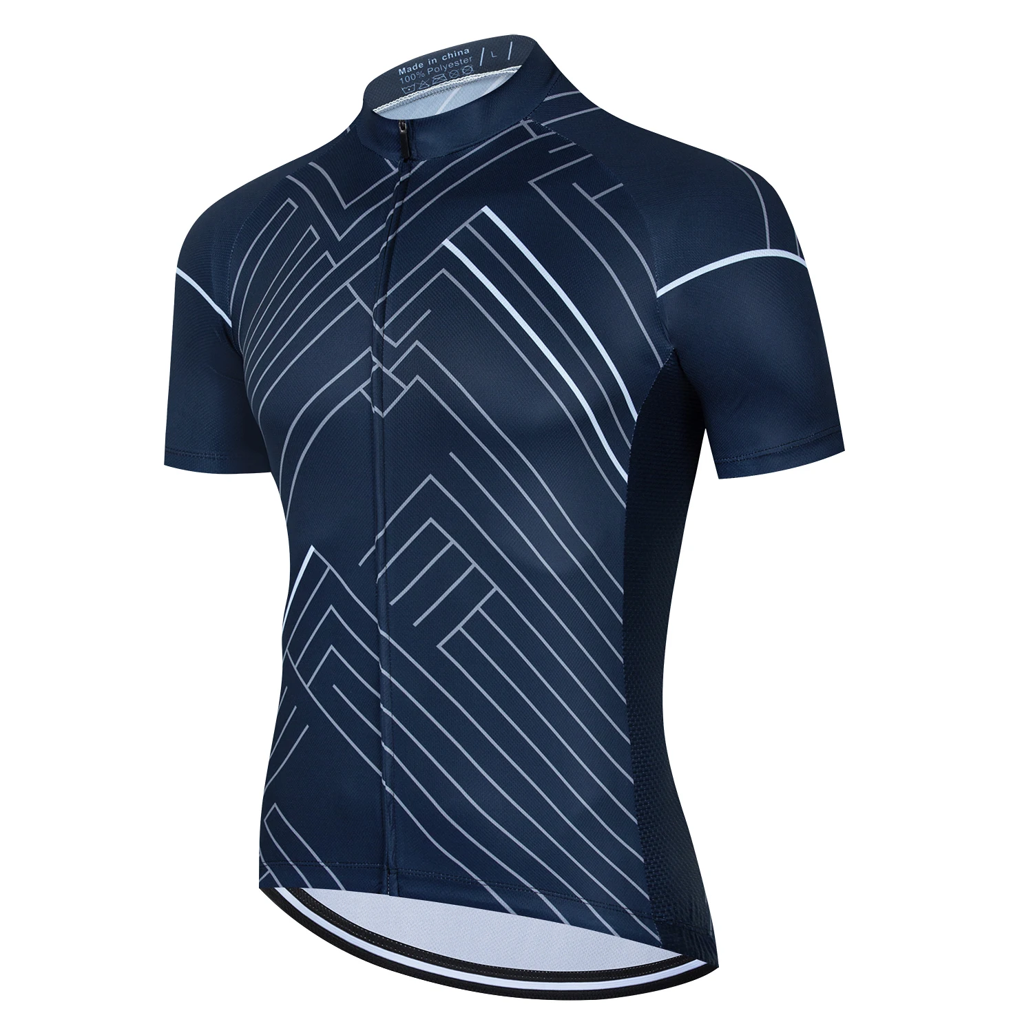 cycling jersey Mountain Bike Men\'s Cycling Jersey Blue Black Short Sleeve MTB Breathable racing Sports Top 라메다자전거의류 Джерси