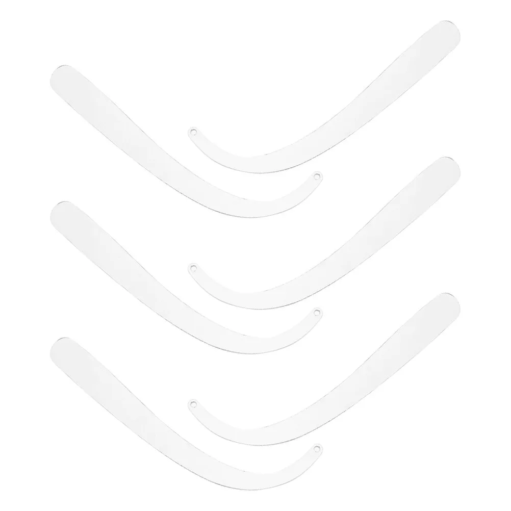 6Pcs Curved Acrylic Earring Try-on Stick Display Rack Strong Wear Resistant Clear Earring Display Tool for Stores Boutiques Home