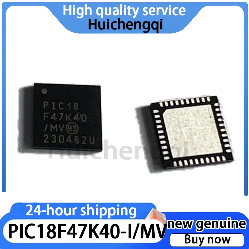 1PCS Original Genuine PIC18F47K40-I/MV UQFN-40 Microcontroller (MCU/MPU/SOC)