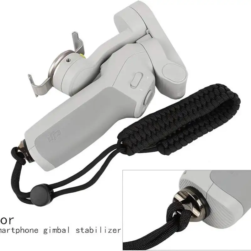 أشرطة معصم يدوية من النايلون قابلة للتعديل مع برغي 1/4-20 لملحقات كاميرات Insta360/DJI/Gopro Selfie Sticks