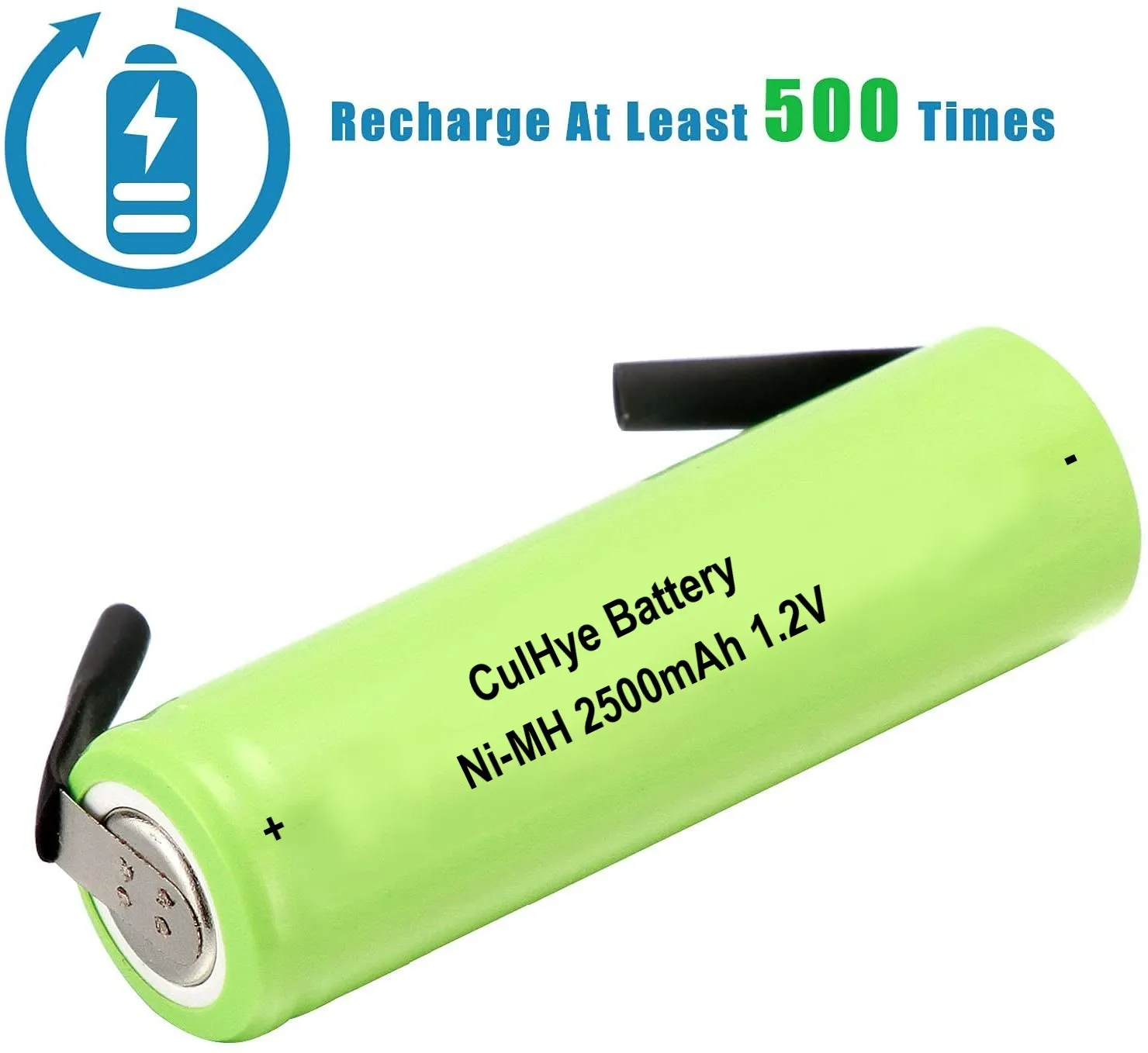 CulHye 2500mAh 1.2V AA Ni-MH akumulatory z zakładkami spawalniczymi do golarki elektrycznej Philips