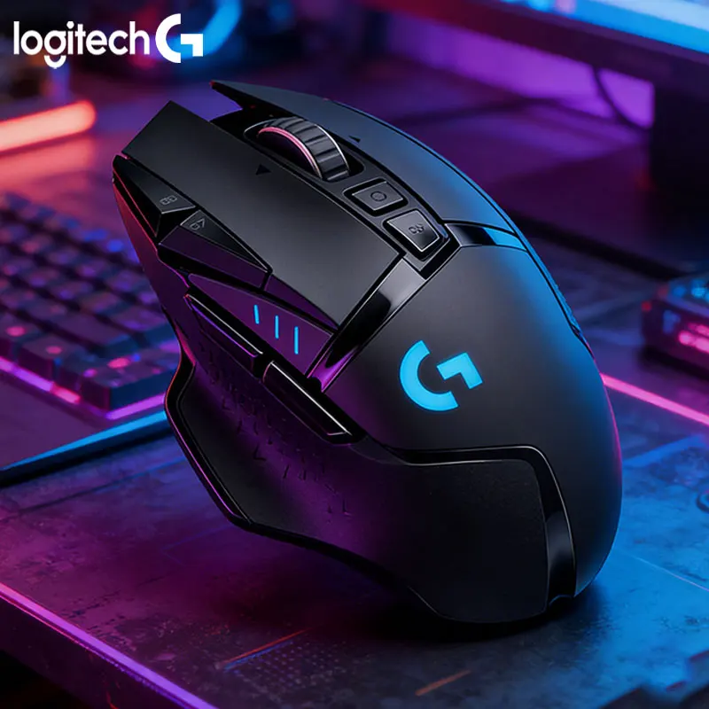 

Logitech G502/G304/G305 Gaming mouse with colorful lighting effects, compatible with PUBG, LOL, desktop and laptop
