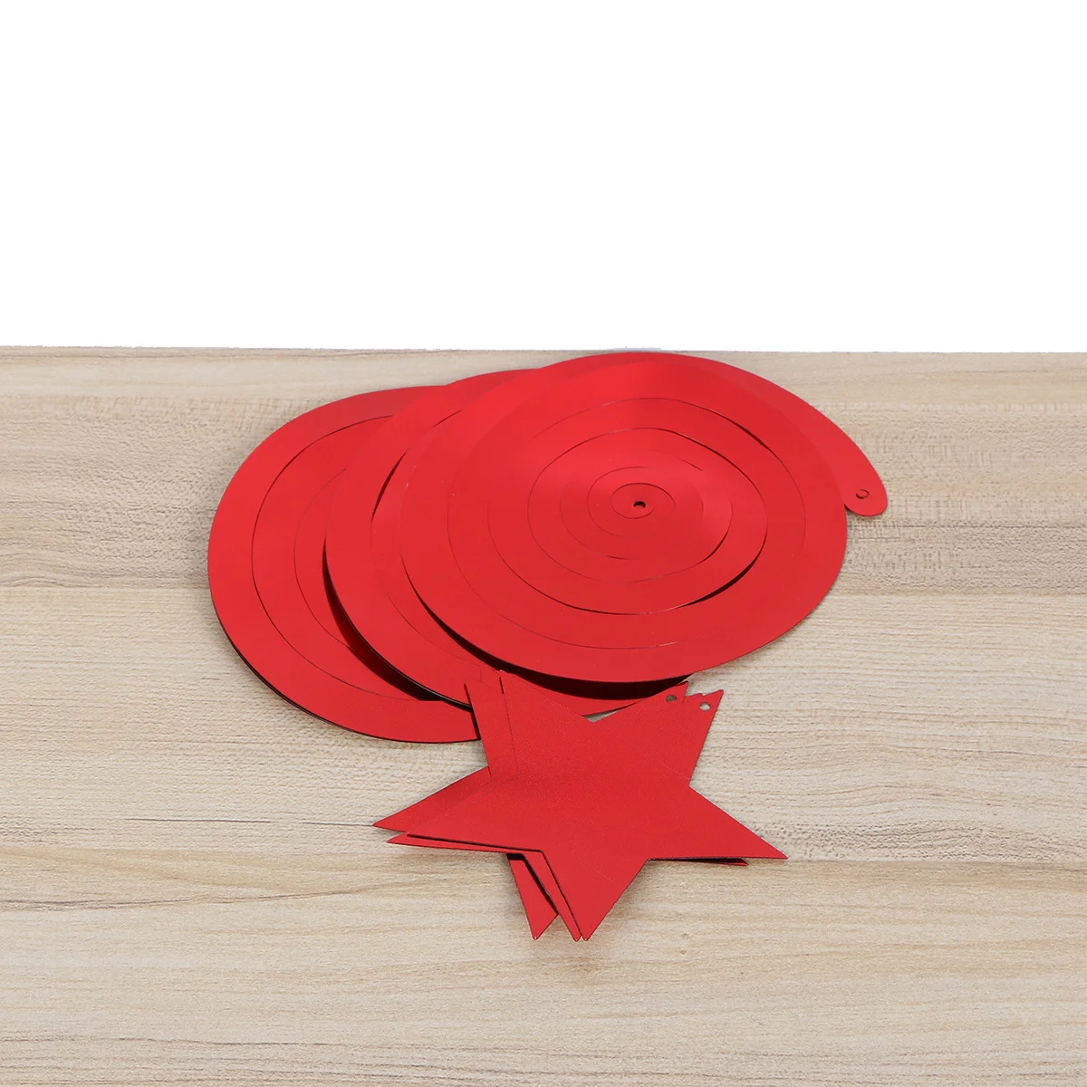 6 قطع من الدوامات المعلقة المصنوعة من مادة PVC الفضية على شكل نجمة زينة حلزونية لتزيين سقف غرفة الحضانة وعطلات المهرجانات