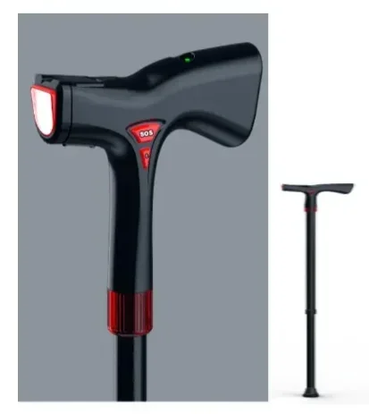 New 4G Smart GPS Walking Stick for Elderly Safety Supports Heart Rate Monitoring,two-way Conversation