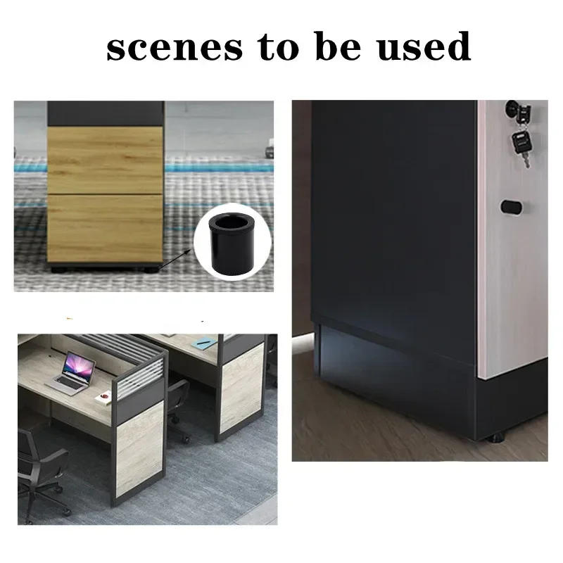 4pcs Cabinet Feet ABS Plastic Adjustable Leg Round Sofa Accessories Furniture Cabinet Legs Coffee Table Replacement Hardware