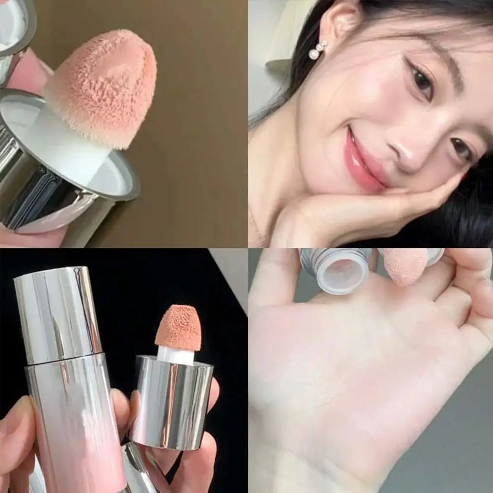 Waterproof Liquid Blush Stick, Long-Lasting Natural Cheek Color, Multi-Purpose Lip Tint & Face Makeup Blush Cosmetic view 3