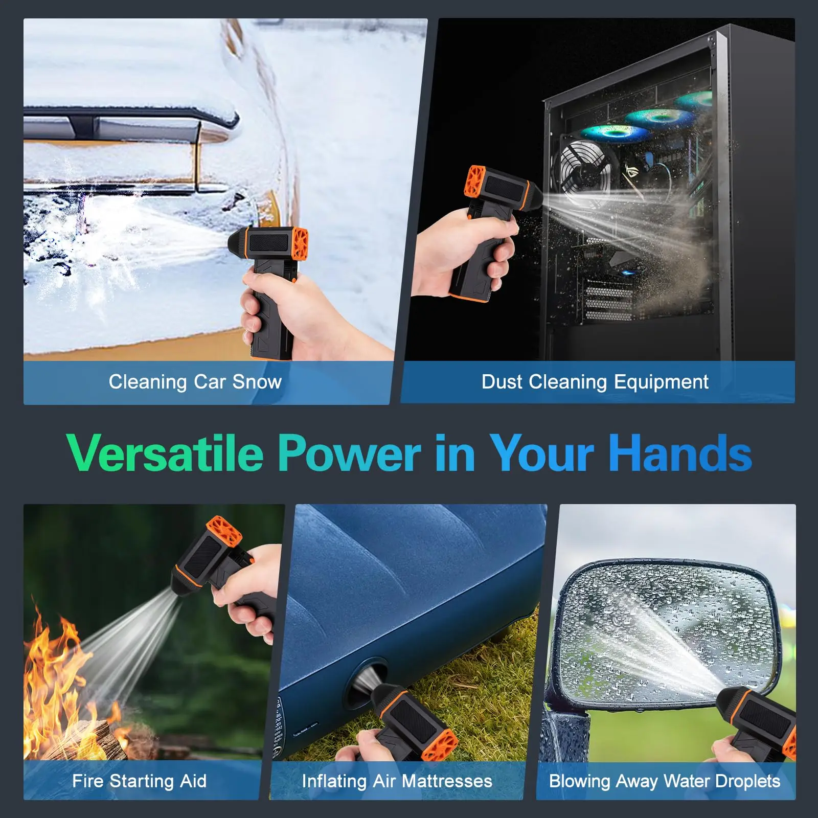 110000 RPM Violent Mini Brushless Turbo Jet Fan Cordless Powerful Blower with High Speed Duct Fan Motor Jet Dry Fan 2025