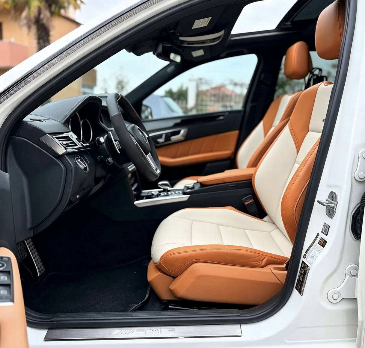 Für W212 2009~2010 Maßgefertigte Autositzbezüge Luxuriöses Nappaleder 100% Passgenau Innenraumzubehör 360 ° Vollständige Abdeckung – Detail 2