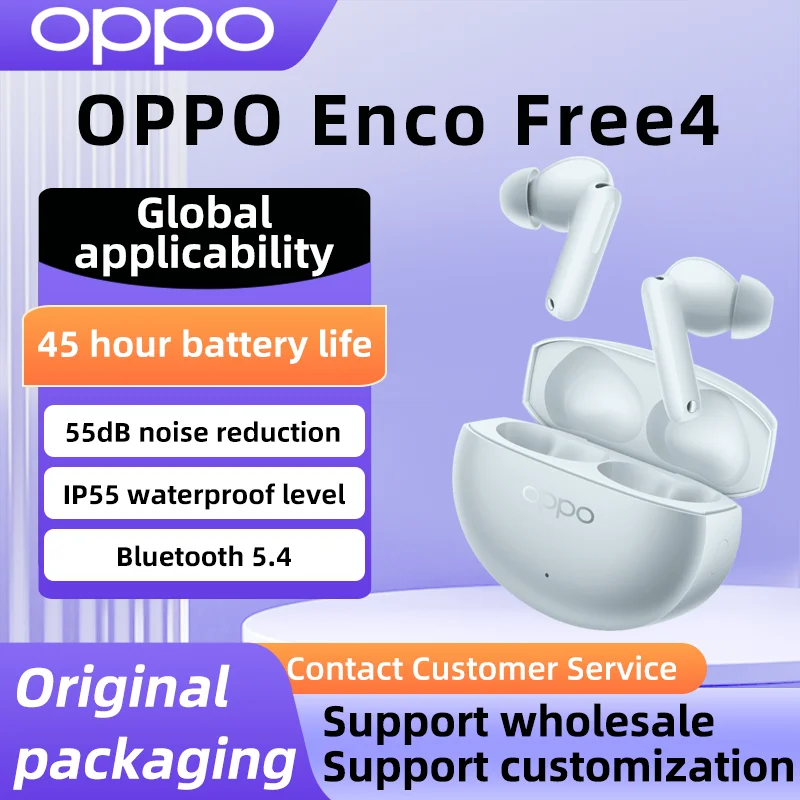 oppo انكو free4 سماعة بلوتوث اللاسلكية ، 45 ساعة طويلة استخدام الوقت ، بلوتوث 5-4 الكمون المنخفض #1