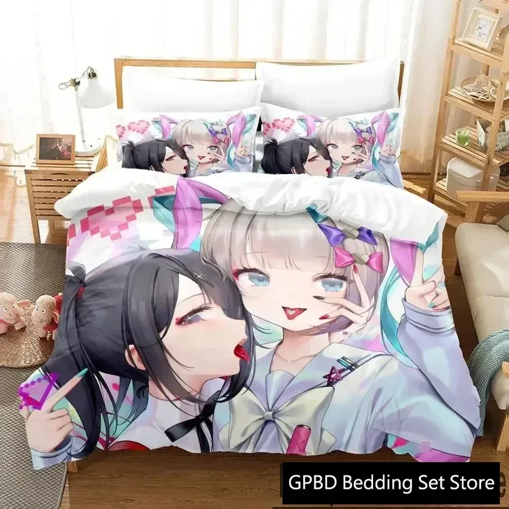 Luxury New 3D Print Needy Streamer Overload Anime Bedding Set Boys Girls Twin Queen King Duvet Cover Pillowcase Bed boys Adult