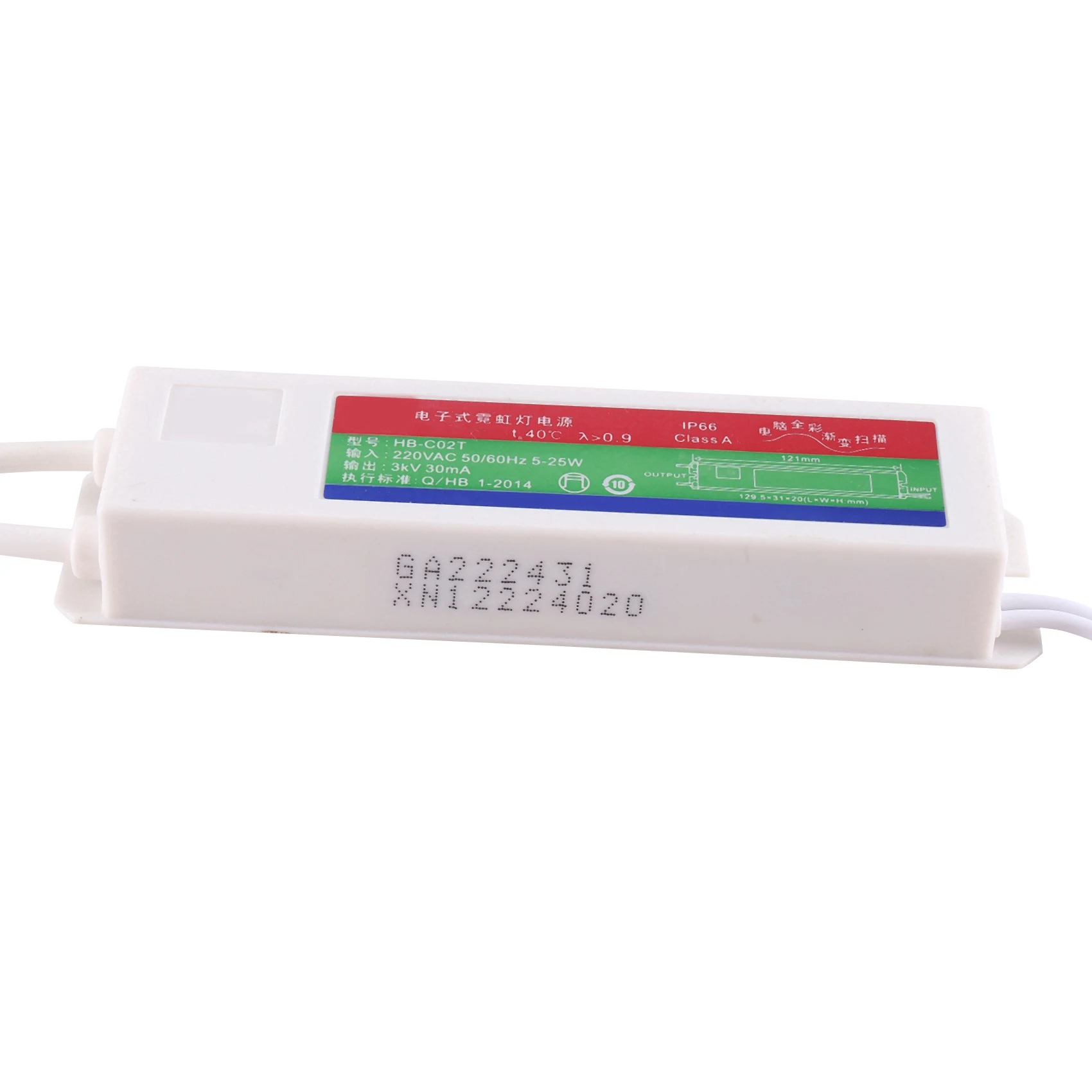 ABSE-2X 3KV 30MA Neon Electronic Transformer High Frequency Voltage Load 0.5-2.5M Sign Power Supply Rectifier For Neon Lamp