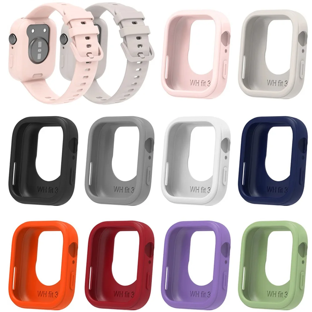 Étuis pour Huawei montre Fit 3 étui de Protection en Silicone coque pour Huawei Fit3 protecteur doux accessoires de Protection durables