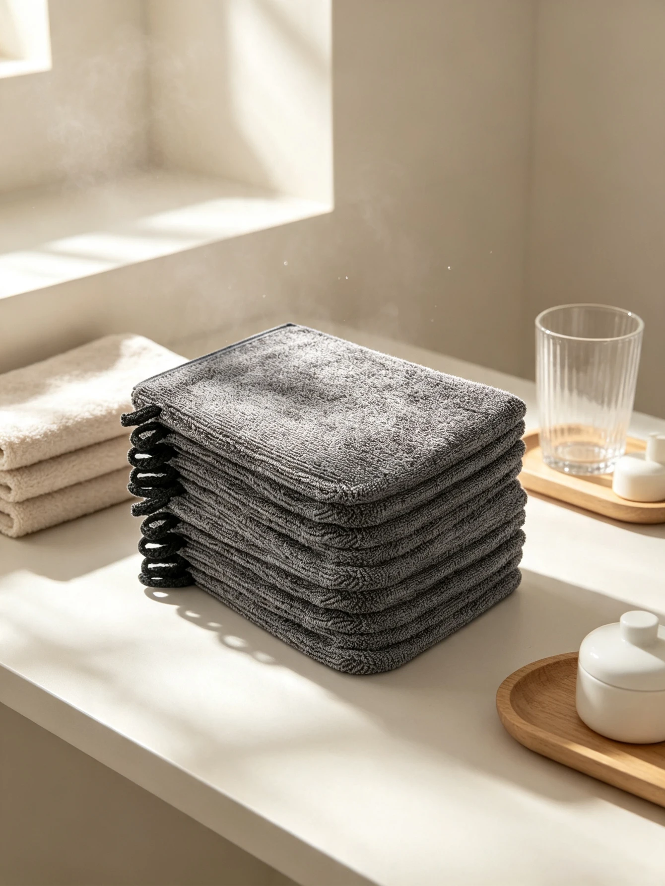 1/2 Piece Ultra-Soft Microfiber Facial Cleansing Glove, Reusable Makeup Removal and Bathing Spa Glove, European-Style Face Wash Cloth, Multifunctional Skincare and Beauty Tool