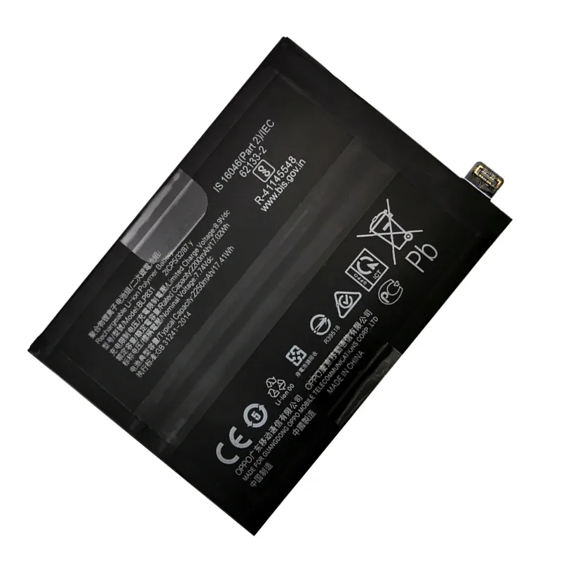 100% Original High Quality BLP831 4500mAh Phone Replacement Battery For Oppo Find X3 Pro X3Pro CPH2173 PEEM00 Batteries Bateria