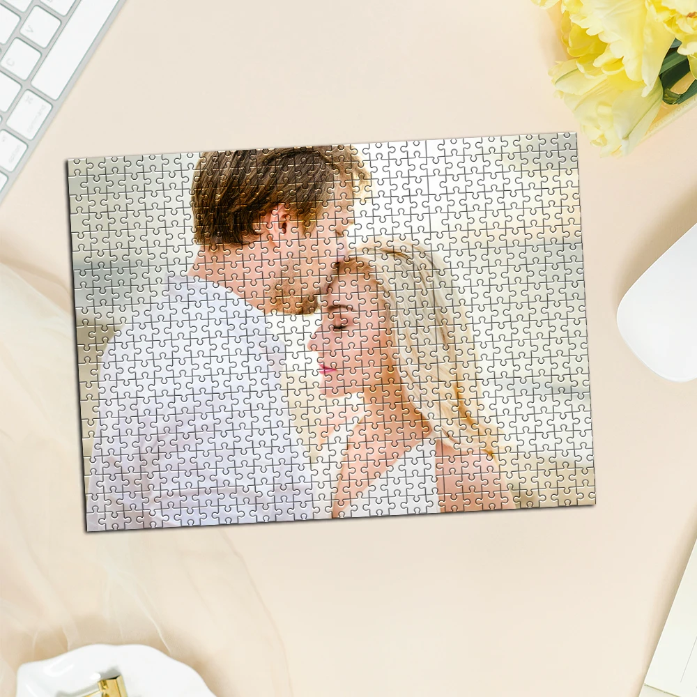

35/300/500/1000pcs Personalized Custom Photo Puzzle Couple Valentine's Day Mother's Day Father's Day Back To Halloween Christmas