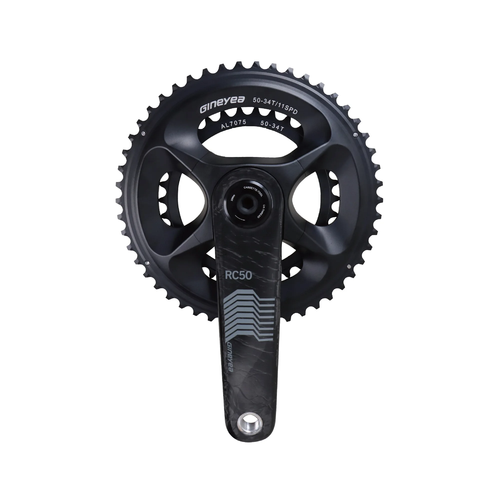 

Road Bicycle Dental Disc Carbon Fiber Crank Assembly 170mm Hollow Integrated Dental Disc Accessories