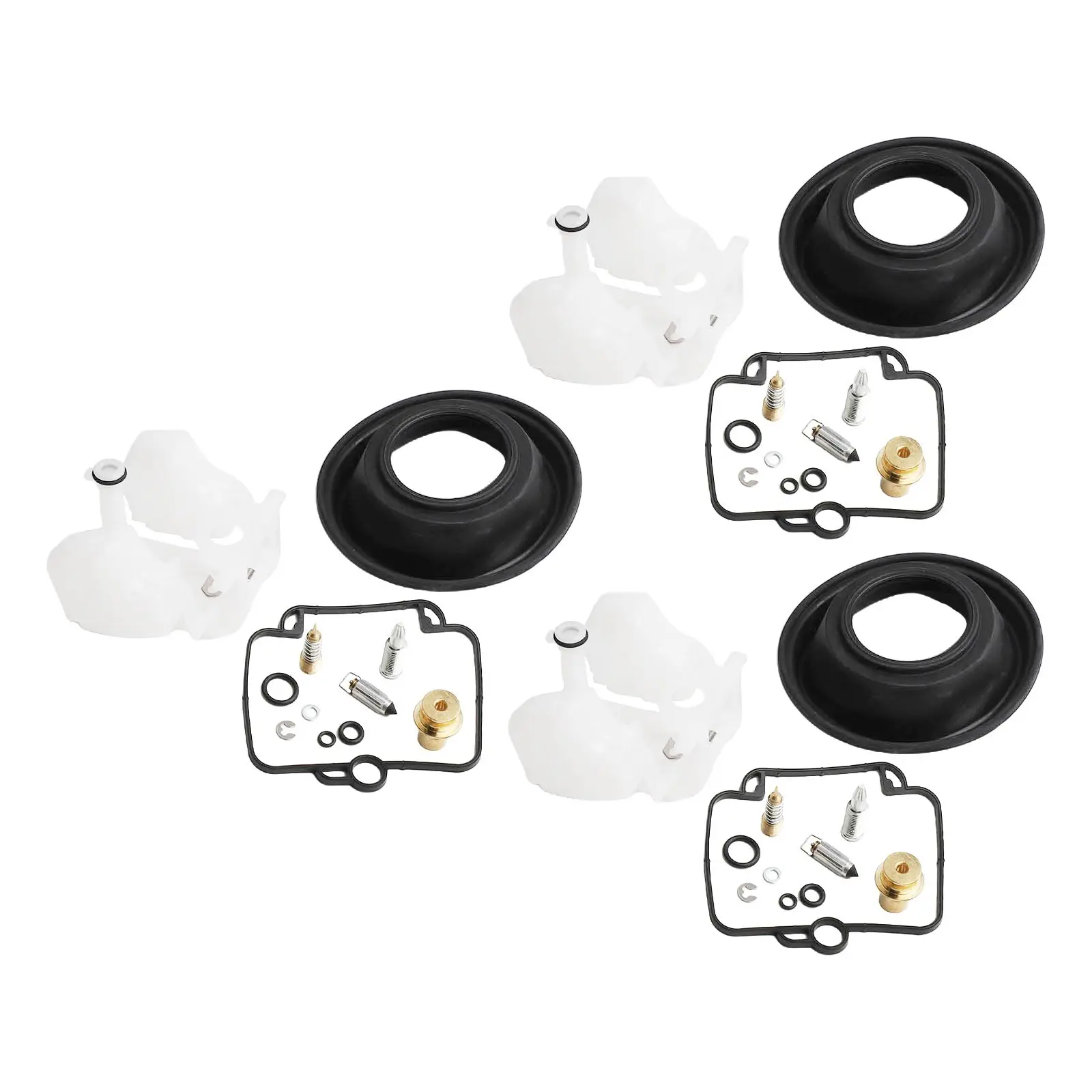 Kit Perbaikan Kit Perbaikan Karburator Bagian Diafragma Rumah Luar Ruangan Karet + Logam 3 Set untuk Mikuni BST36 Kualitas Tinggi