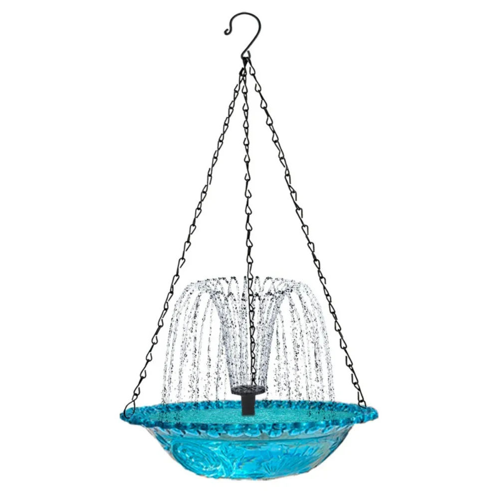 

Plastic Fountain Bird Feeder Hanging Large Capacity Bird Water Dispenser Convenient Durable Hummingbird Drinker Outdoor