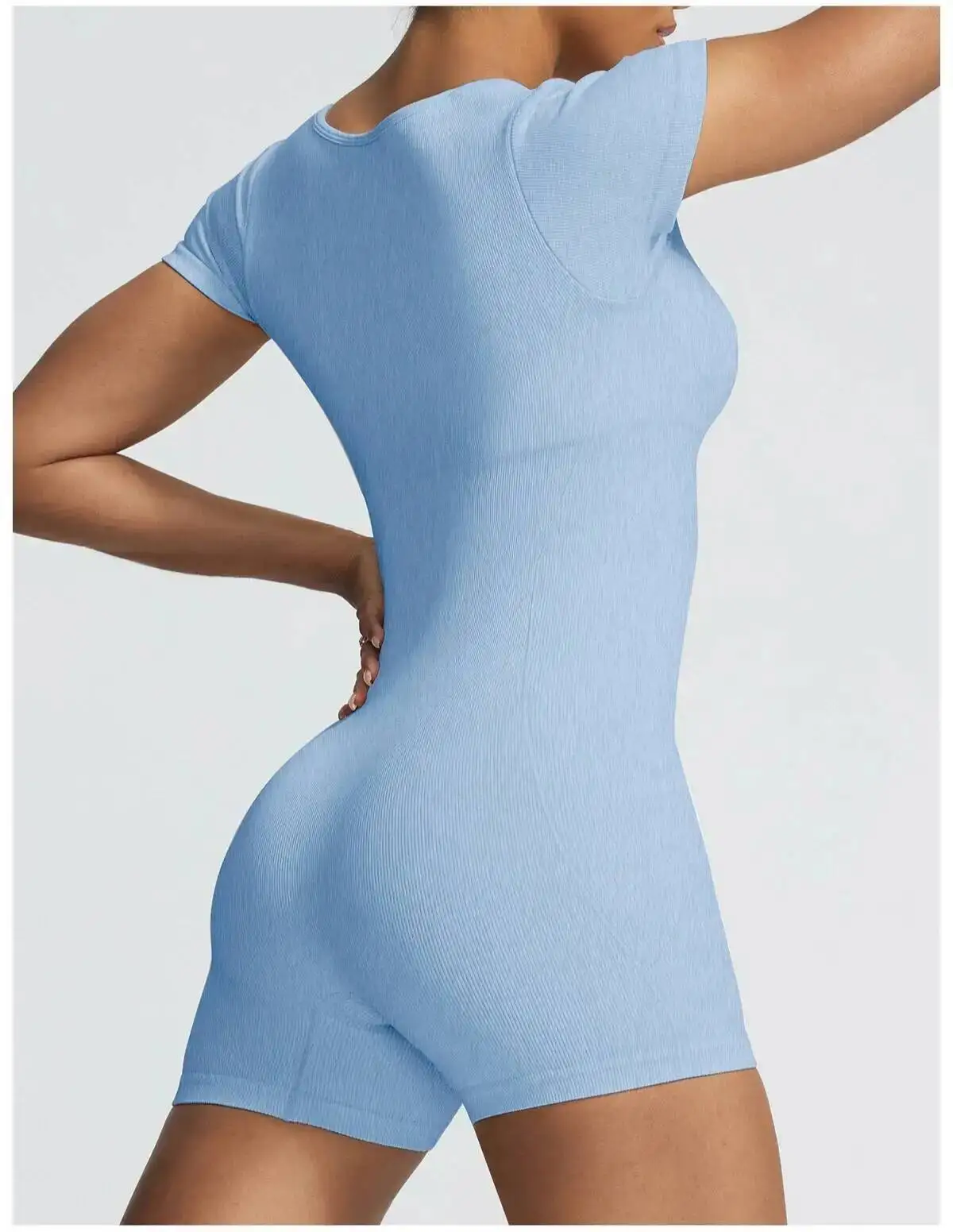 

Pad Washing Women Yoga Set One Piece Jumpsuit Shorts Clothes Push Up Workout Fiess Sports Bodysuit Gym Active Wear