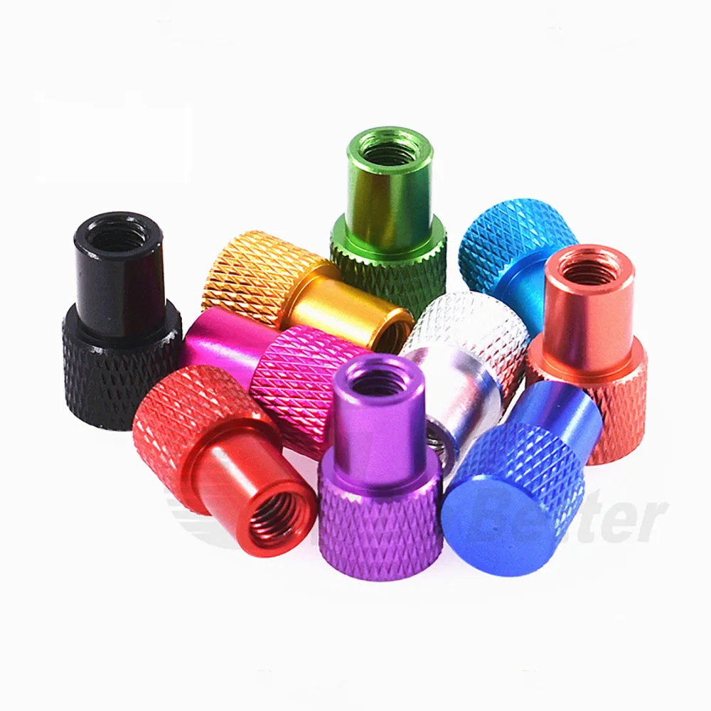 5Pcs/lot Ultralight Colourful Aluminium Alloy Hand Tighten Knurled Thumb Nut M3 M4 M5 M6  for FPV RC Car Parts Hardware