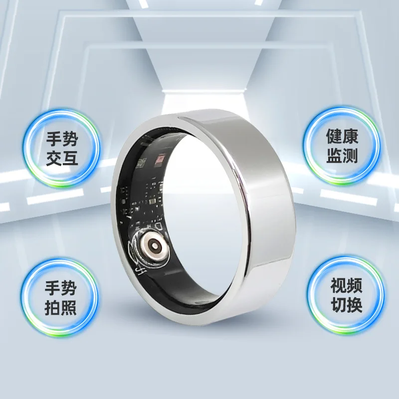 

KR2 smart ring photo swipe short video TK heart rate blood oxygen sleep detection weight record bluetooth ring