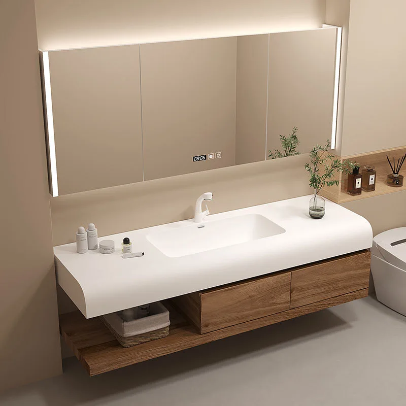 

Basin bathroom cabinet combination solid wood smart bathroom washbasin bathroom washbasin