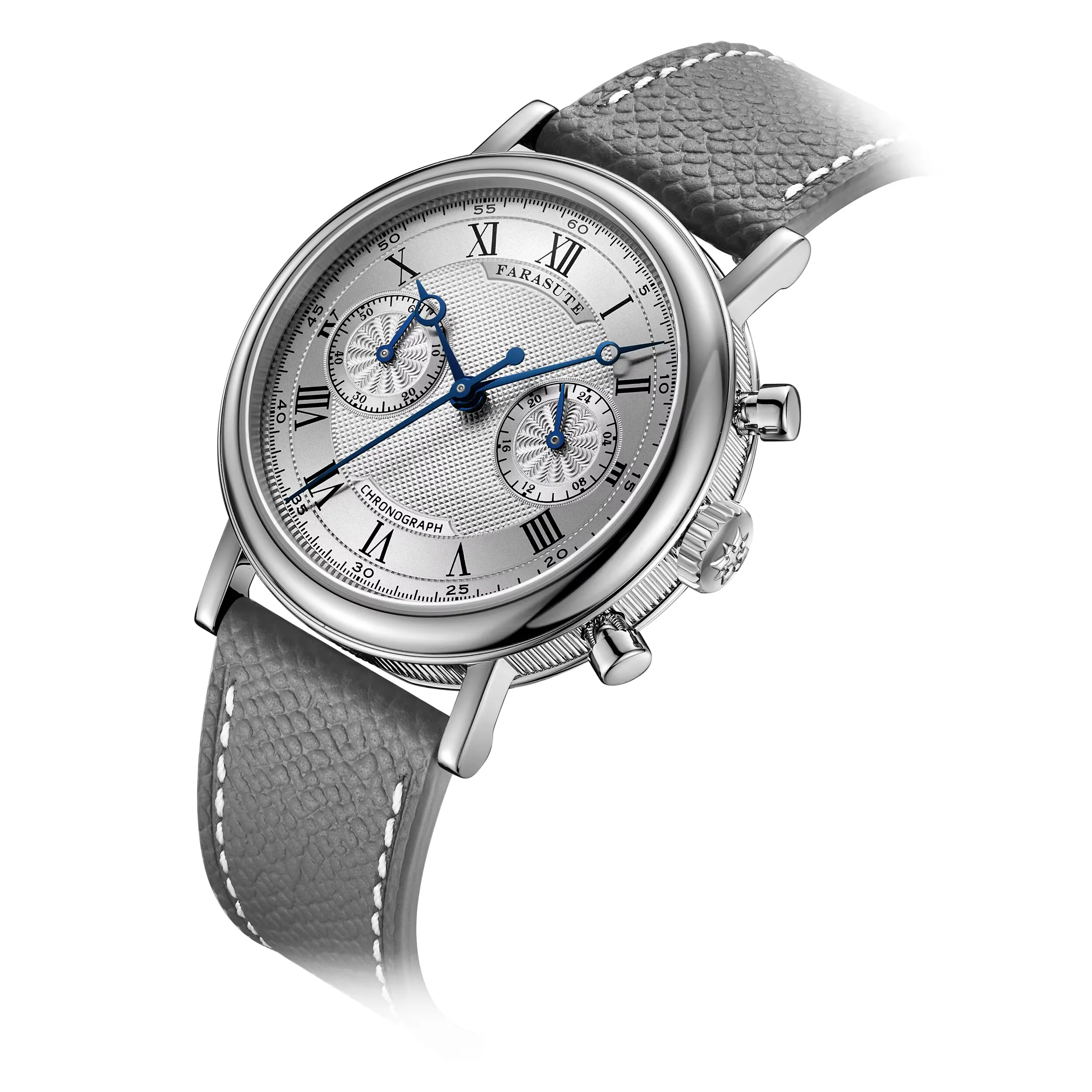 FARASUTE 2025 ニューレトロ メンズ腕時計 クォーツ スピードスポーツ クロノグラフ ARコーティング サファイア VK64 クロック メンズウォッチ