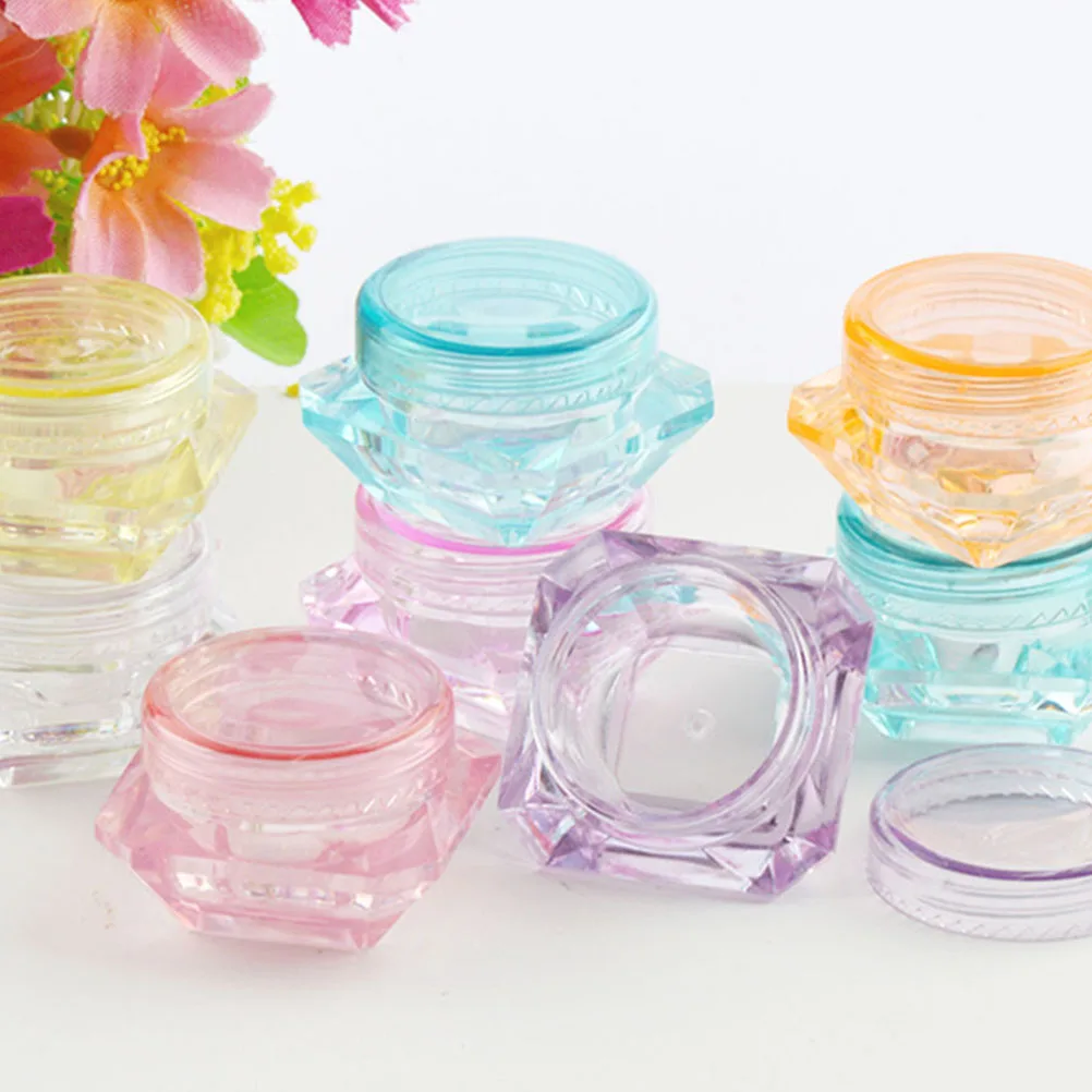 

40pc Face Cream Sample Bottles Refillable Jars For Travel Portable Empty Containers Mixing Lip Balm