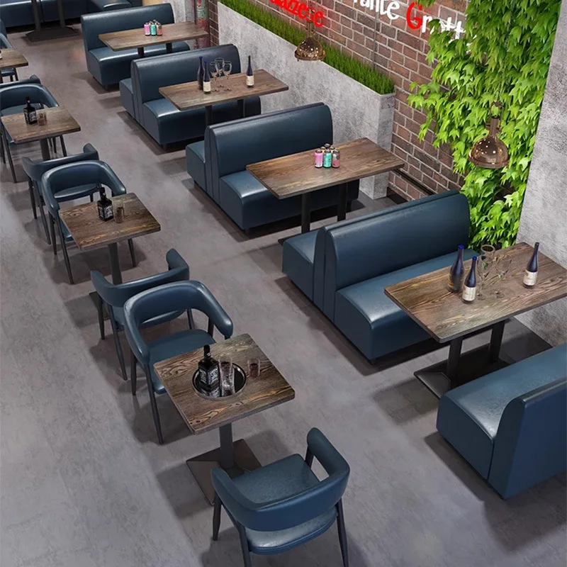 

Bar clear against the wall sofa booth snack bar coffee burger milk tea shop music pub quiet bar table and chair combination