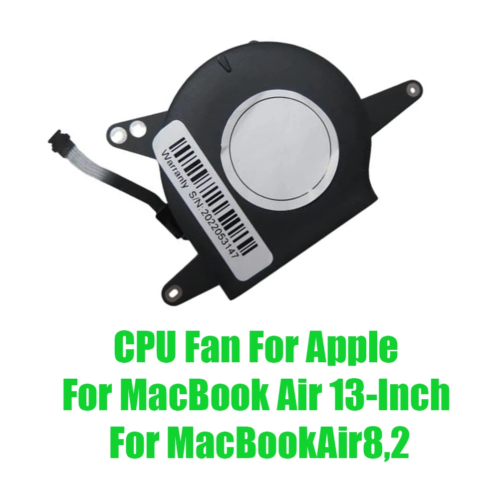 For Apple For MacBook Air 13-Inch For MacBookAir8,2 DC5V 1.5W Replacement Laptop CPU Fan