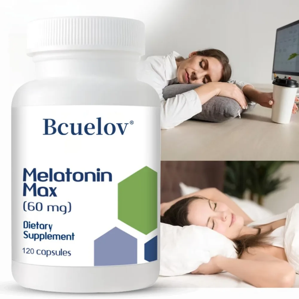 Adult Melatonin Supplement 60 Mg, Supports Circadian Rhythm, Immune System Health, Antioxidant, Regulate Sleep
