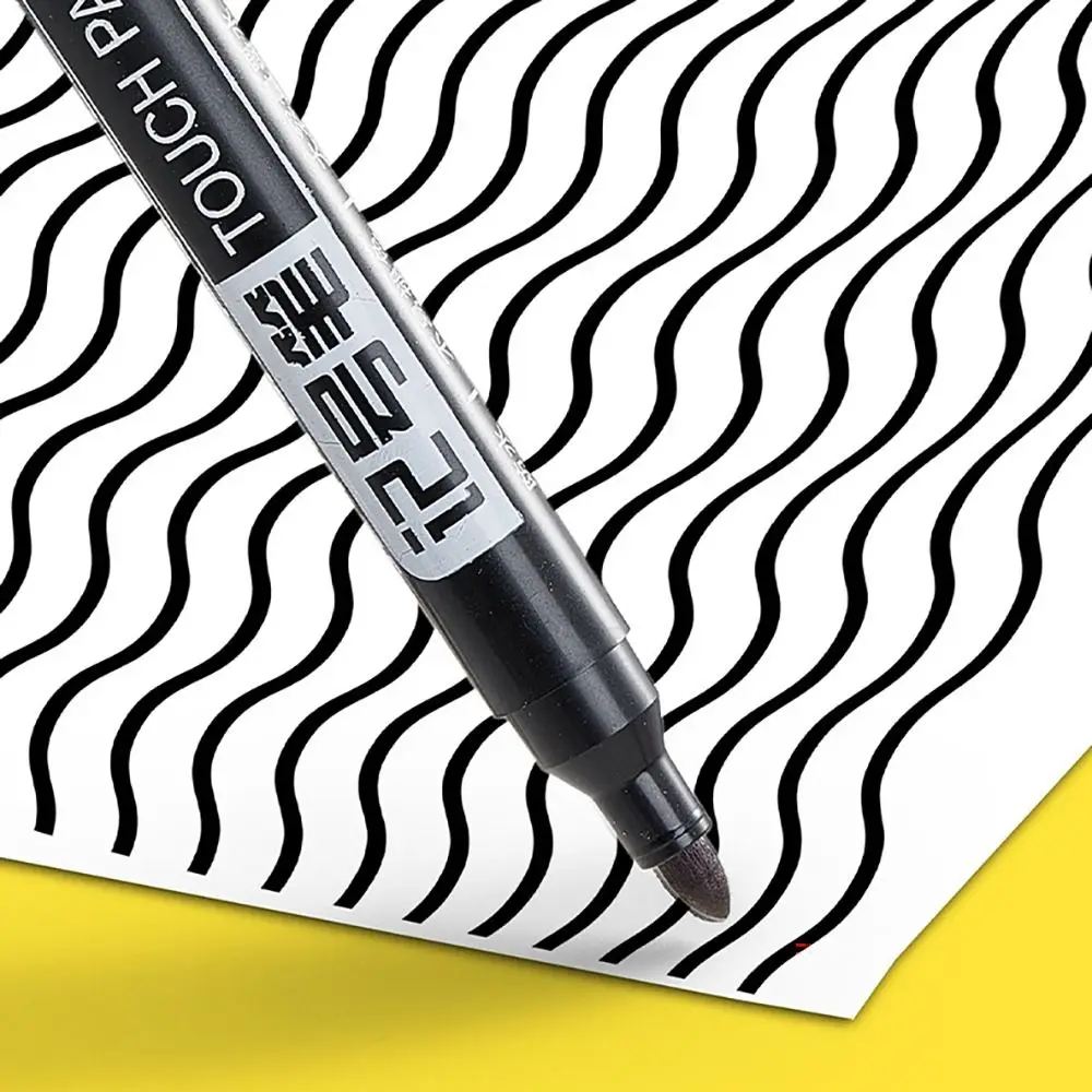 

1.5mm Crude Nib Permanent Marker Pen Quick-Dry Fine Color Line Marking Pen Permanent Waterproof Red Blue Black Ink