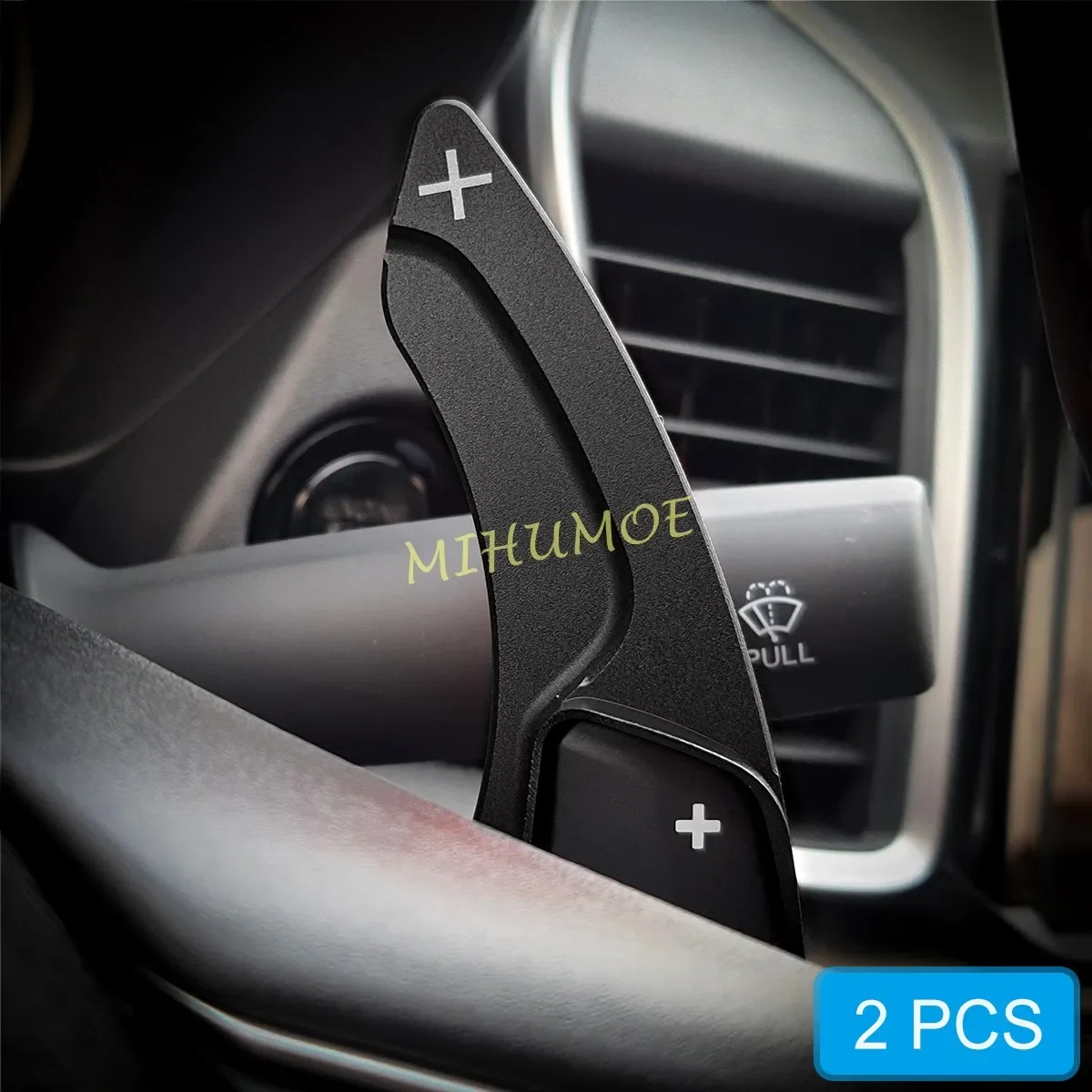 

For Honda Fit Jazz City 2021 2022 2023 Interior Steering Wheel Paddle Shifter Extension Gear Shift Trims Black
