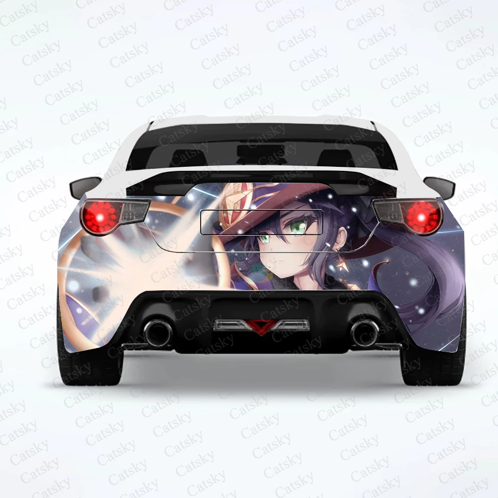 Genshin Auswirkungen anime auto aufkleber hinten auto hinten änderung nach geeignet für SUV auto lkw verpackung aufkleber aufkleber