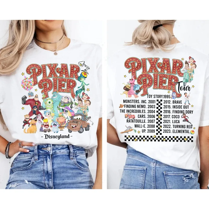 

Disneyland Pixar Pier Tour Shirt, Disney Pixar Fest 2025 Meet Me At Pixar Pier Shirt, Disney California Adventure Park Shirt