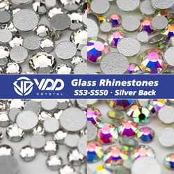 VDD SS3-SS50 High Quality Glass Rhinestones Bright Crystal AB Flatback Glitter Strass Stones For DIY Crafts Nail Art Decoration