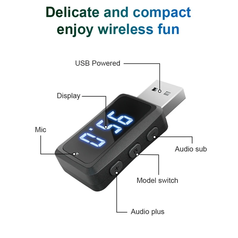 Carbluetooth 5.3 FM02 جهاز ريسيفر استقبال وإرسال حر اليدين الاتصال USB صغير إمدادات الطاقة سيارة عدة سيارة لاسلكية الصوت راديو السيارة دائم