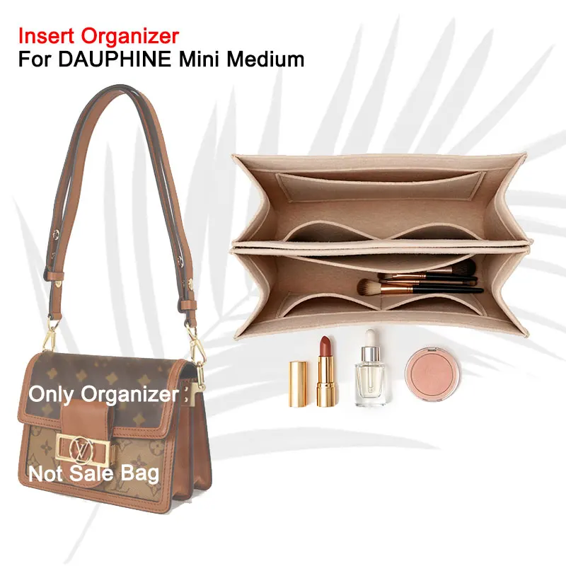 Felt Inner Bag Organizer Insert For DAUPHINE Purse Portable Sorting Liner Anti-slump Handbag Shape Fix Bag In Bag Accessories