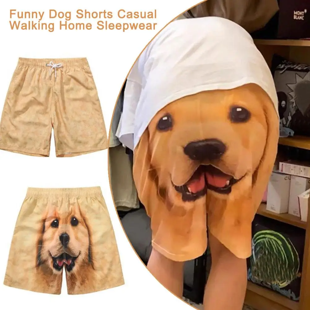 Cão impresso praia shorts, maiô, Swimwear engraçado, verão Beachwear, G6r3