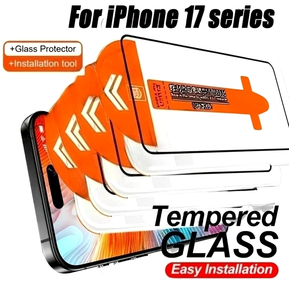 

4 шт. ультра прозрачная защитная пленка для экрана для iPhone 17 16 15 14 Pro Max Air 13 12 11 Pro 15 16 Plus XS XR One Click Установка Стекло